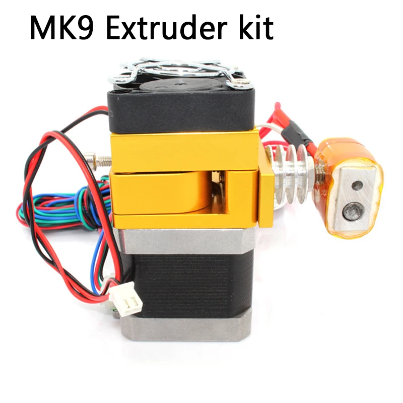 Новый MK9 экструдер 12 В 0,4 мм Насадка 100 к Термистор для ANYCUBIC 3D принтеров Prusa I3 Makerbot/diy моделей 1,75 мм обновление MK8 Новый MK9 экструдер 12 В 0,4 мм Насадка 100 к Термистор для ANYCUBIC 3D принтеров Prusa I3 Makerbot/diy моделей 1,75 мм обновление MK8