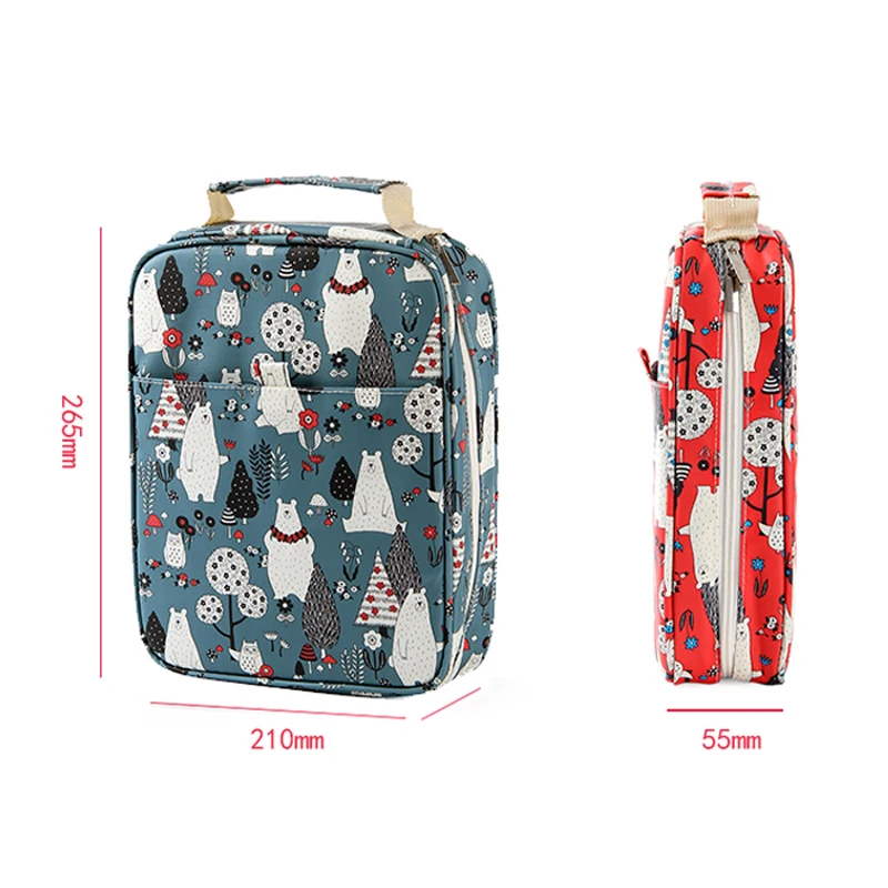 Günstige Kreative 150 Solt Große Kapazität Farbige Bleistift Fall Cartoon Tier Floral Print Multifunktionale Bleistift Tasche Pen Box Kunst Liefert
