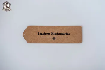 

S4-100pcs Advanced Custom Bookmarks, Personal Bookmarks, Kraft/White Card Bookmarks, Strip Bookmarks