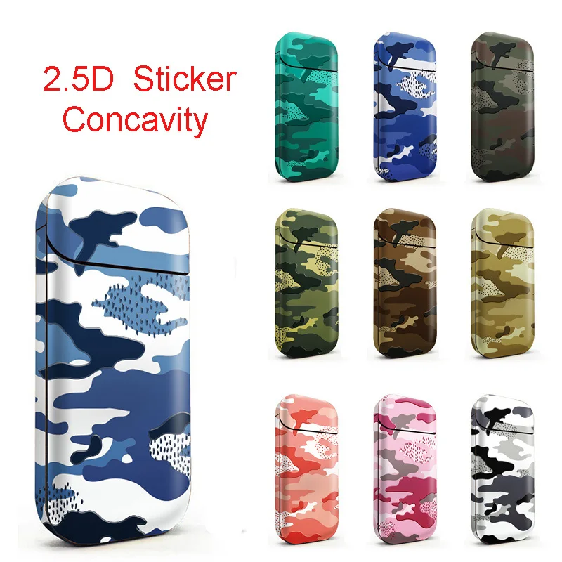

Camo Design 3M Printing PVC Material Skin For IQOS 2.4 Plus Sticker Case Sleeve Antidust Decorative 2.5D Film
