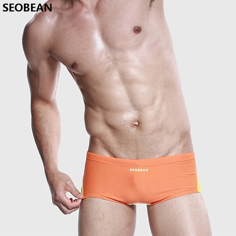

Mens Swimwear Sexy Trunks Boxer Swim Low Waist Bikini Gay Swimming Trunks Shorts Suit Mens Swimsuits Brand Beach Sea Hot