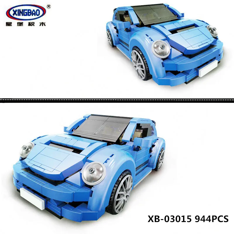 

In Stock Xingbao 03015 944Pcs Genuine Creative MOC Technic Series The Beetle Car Set Children Educational Building Blocks Toys