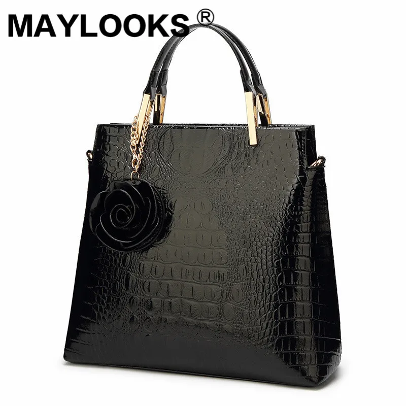 

2019 new women's handbags tide single shoulder tote bag fashion diagonal cross crocodile pattern handbag M-AS272