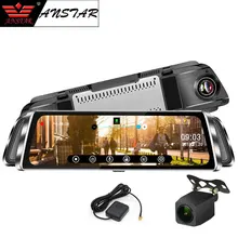Anstar Smart Dello Specchio di Rearview Dell’automobile DVR 10 ”Schermo di Tocco 1080 P Cancelliere Dual Lens Dash Cam GPS Traccia Video registratore della Macchina Fotografica Auto