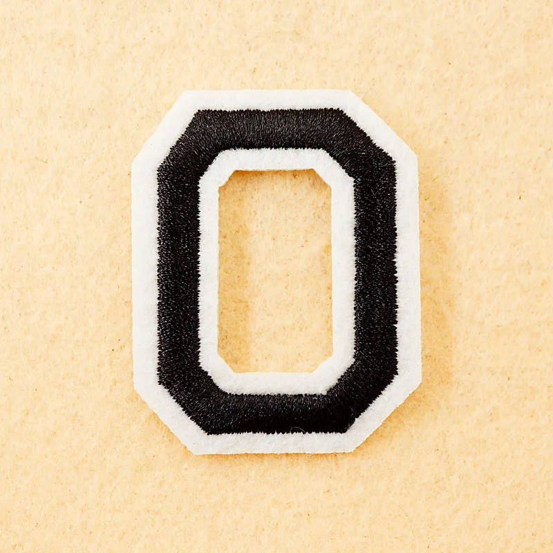 

Letter: O Size:4*5.5cm DIY Cloth Patch Badge Embroidered Cute Badges Hippie Iron On Kids Cartoon Patches For Clothes Stickers