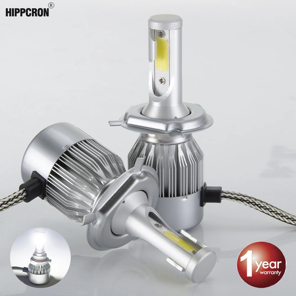 Hiprrcron светодиодный H7 H4 для автомобильных фар H1 H3 H8 H9 H11 H13 9005 9006 Авто светодиодные