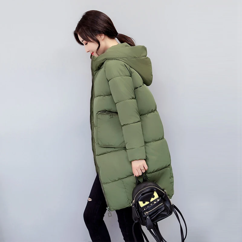 Plus Size Long font b Women b font font b Jackets b font 2017 Winter Warm