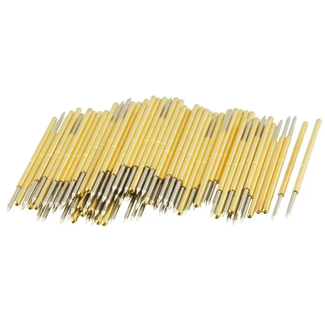 

100 Pcs 9100B 1mm 30 Degree Spear Tip Dia Spring Test Probes Pins