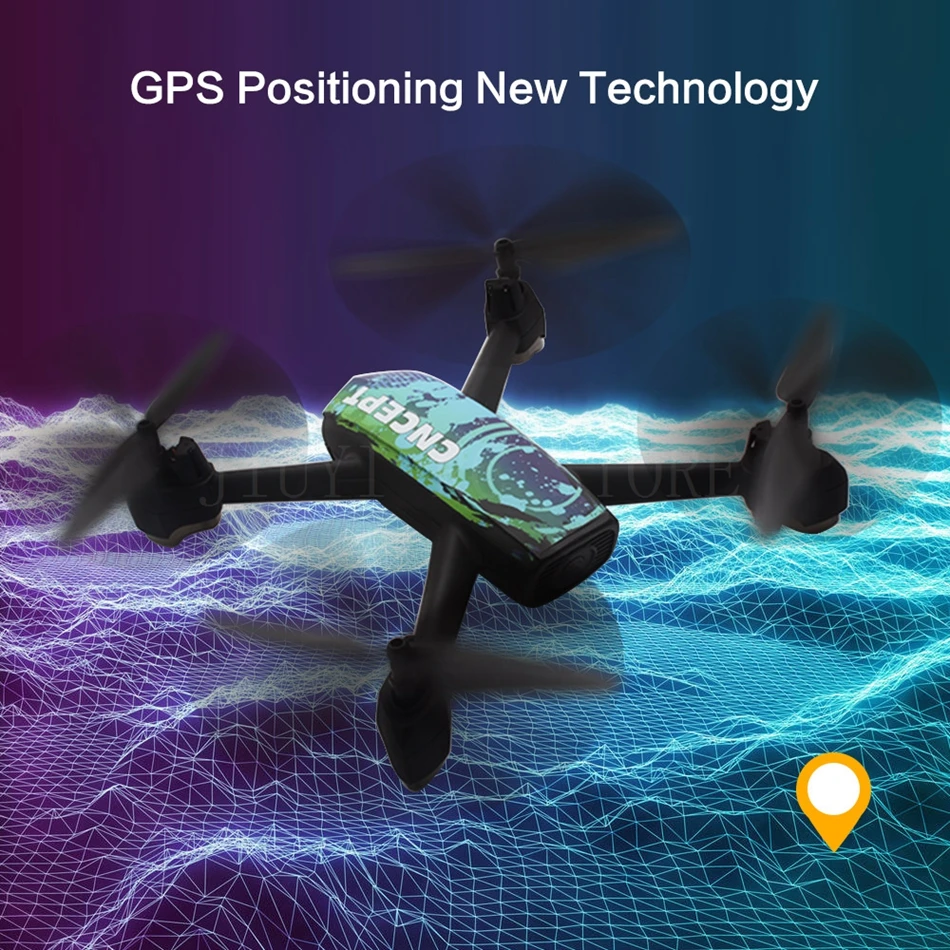JXD 518 RC Quadcopter 720P HD Camera WIFI FPV GPS Mining Point Drone 2.4GHz 6 Axis Gyro Mini Drone 360 Rotation Headless Mode  (3)