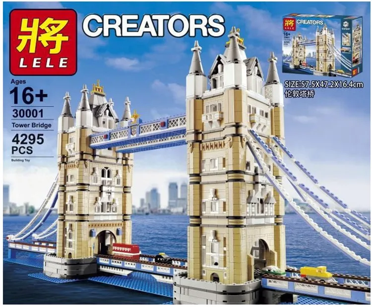 

4295Pcs JP 30001 Creator Expert London Tower Bridge Model Building Kits Blocks Bricks Compatible LEPIN 17004 Toys Gift 10214