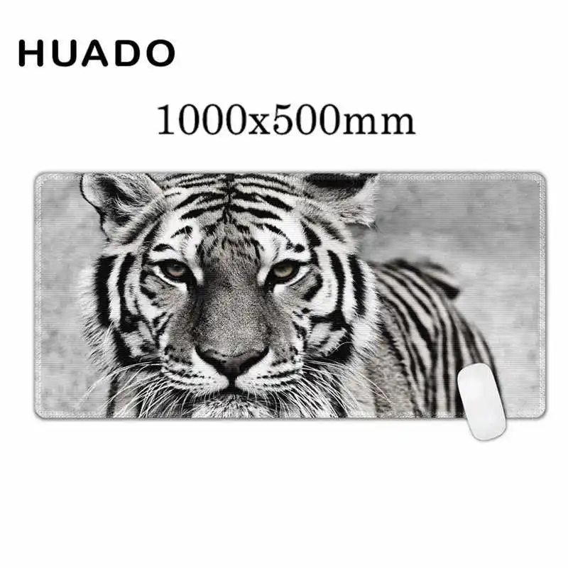 

Large Size mouse pad Tiger pattern Anti-slip Natural Rubber PC Computer Gaming mousepad Desk Mat