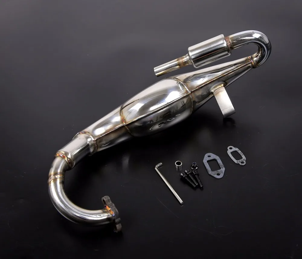 exhausted pipe Metal exhausted pipe silencer for 1/5 HPI Rovan KM BAJA 5B 5SC 5T PARTS