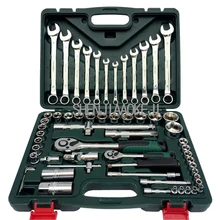61pcs/set sleeve double-use wrench combination set Quick ratchet wrench Repair tools kit