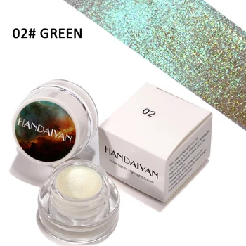 5 Colors Aurora Chameleon Highlighter 3D Shine Shimmer Eyeshadow Bronzer Contour Cream Rainbow Highlighting Beauty