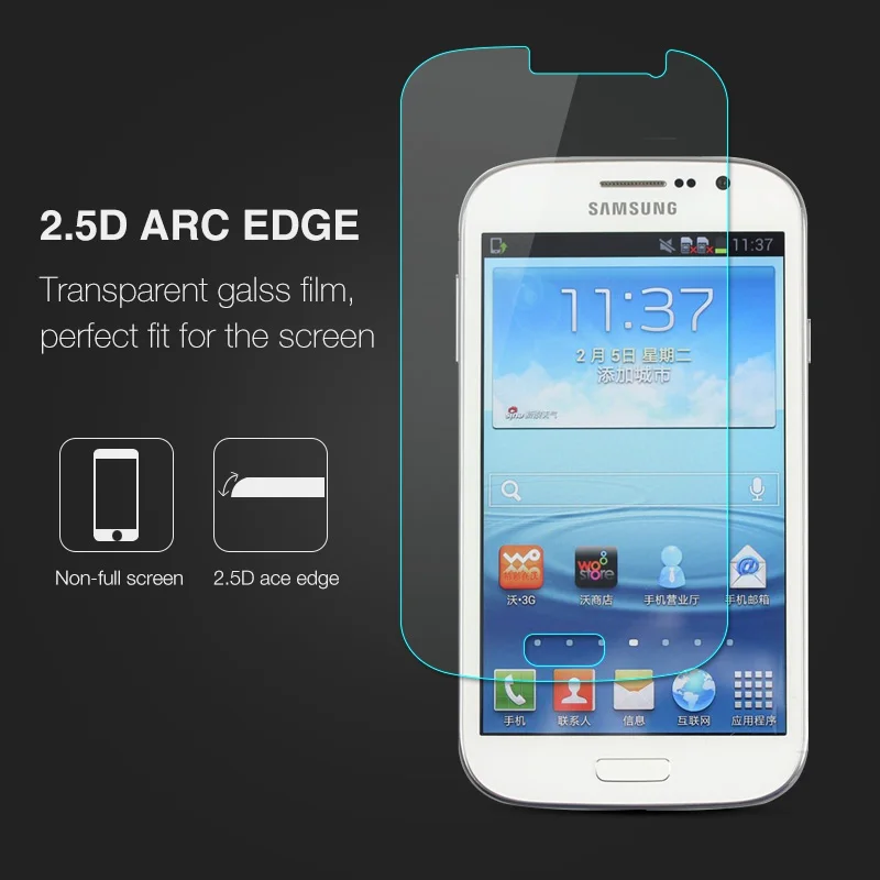 Nicotd Tempered Glass For Samsung Galaxy i9082 i9060 9H 2.5D Screen Protector Film cover For Samsung Galaxy Grand Neo GT-i9060 (4)