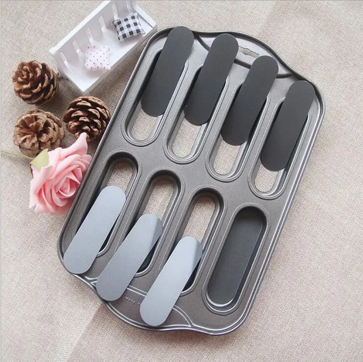 

8 cups with live-end long cake cake mold DIY baking tool factory direct