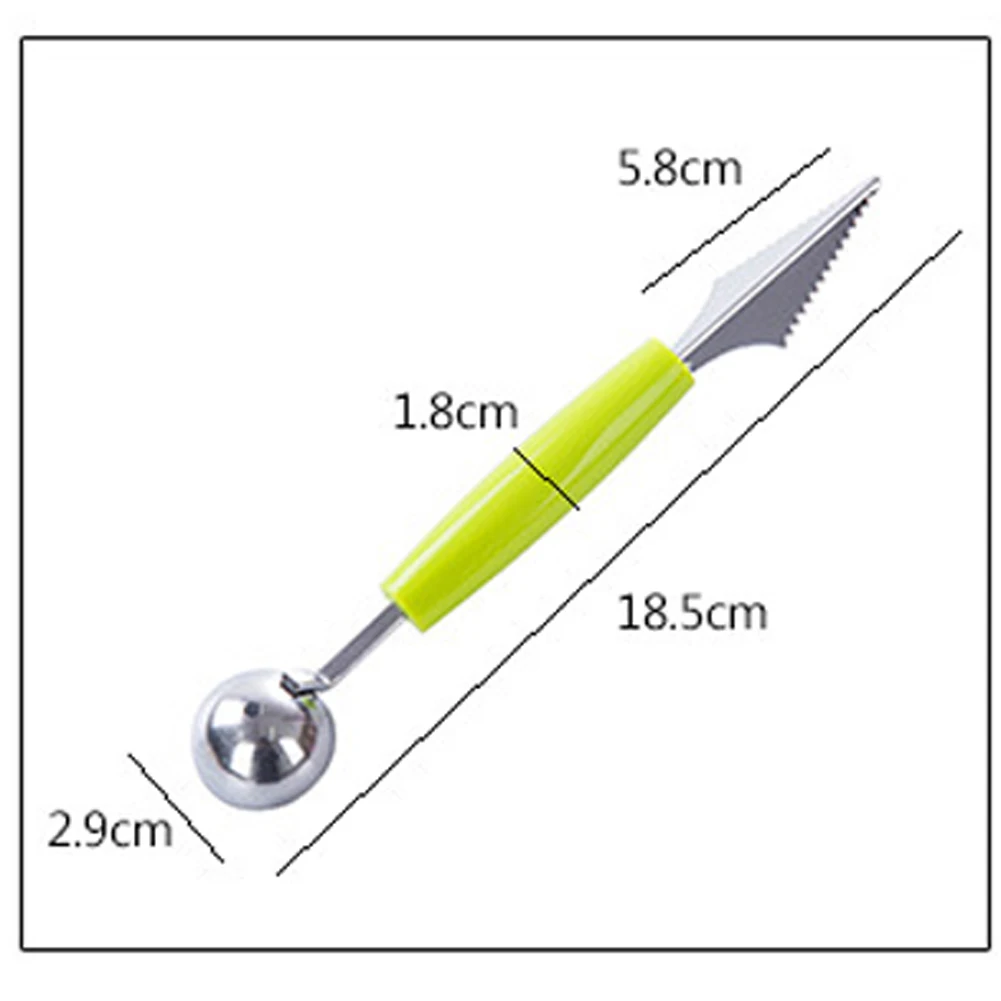 Новинка, ложка для фруктов, дыни, мороженого, ложка, дыня, нож для резьбы, нержавеющая сталь, удобная ложка для фруктов