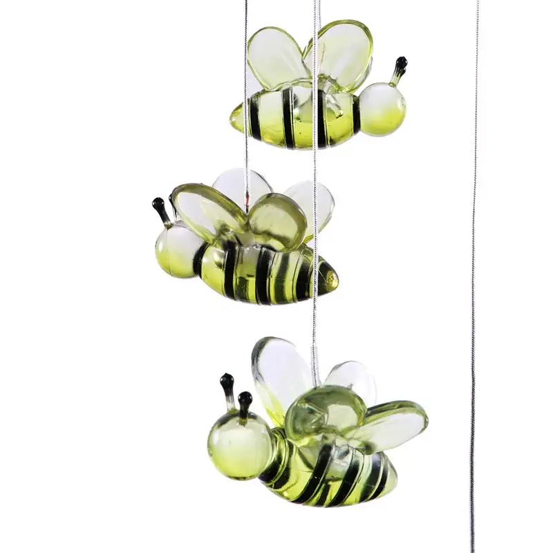 BESTOYARD светодиодный солнечный колокольчик пчелы Цвет Изменение мобильный ветер светильник с музыкой для дома сада спальни офиса балкона Вечерние