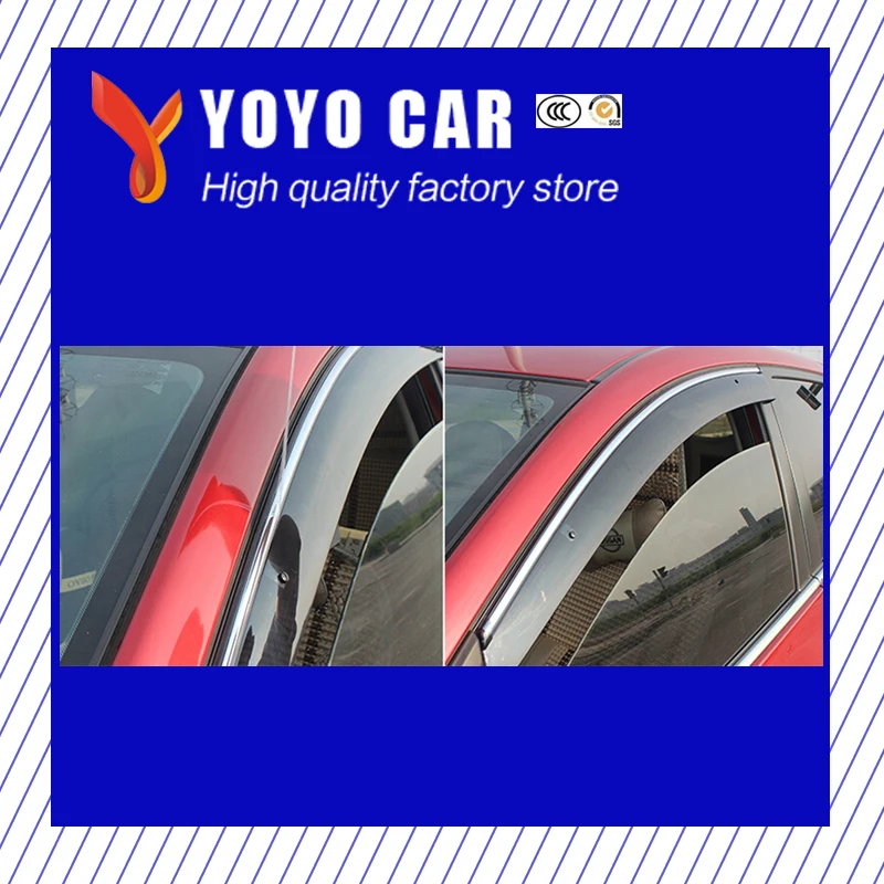 

4 Piece Injection molding trim vent shade rain sun wind deflector window visor for Civic 2006-2011 2012-2015 2016-2018