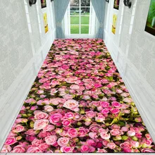 1000 мм x 8000 мм большой размер 3D коврик 3D печать коврики для прихожей гостиная напольный коврик для чаепития спальня кухонные Половики Нескользящая Настройка