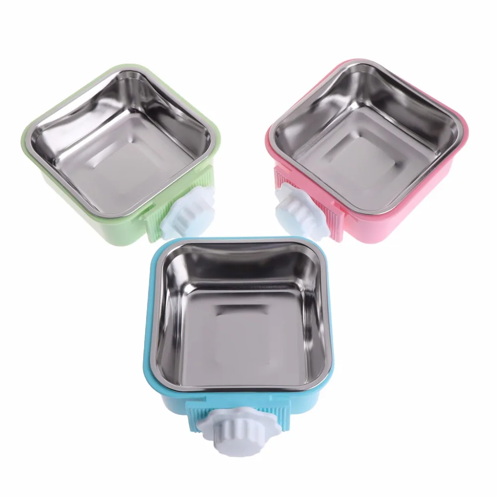 1Pc font b Pet b font Bowl Stainless Steel Water Food Feeder Feeding Dog Puppy Cat