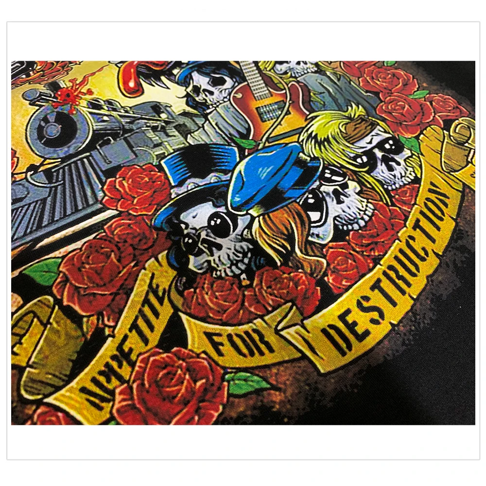 Bloodhoof Бесплатная доставка guns N' Roses использовать ваш иллюзионный альбом тяжелый металл футболка новый слэш для уничтожения Азиатский размер