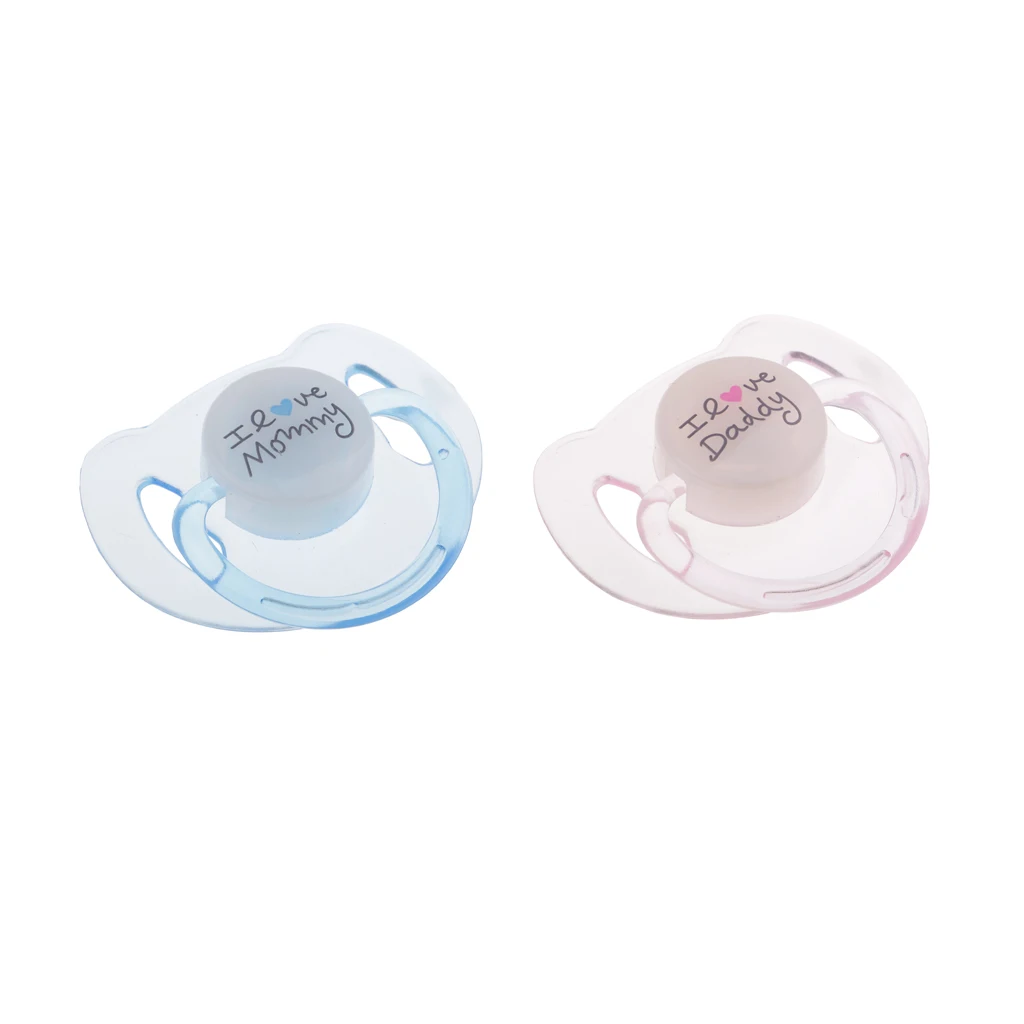 2pcs Reborn Doll Supplies Magnet Pacifier Reborns Baby Dolls Accessories Dummy Pacifiers