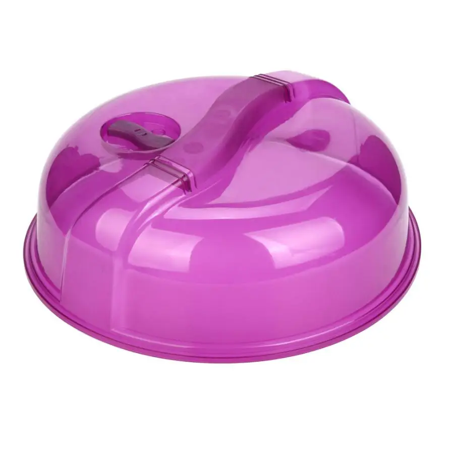 1 шт. чехол для микроволновой печи Микроволновая печь крышка пластины вентилируемый spplatter протектор прозрачная кухонная столешница безопасное отверстие#40 - Цвет: Purple