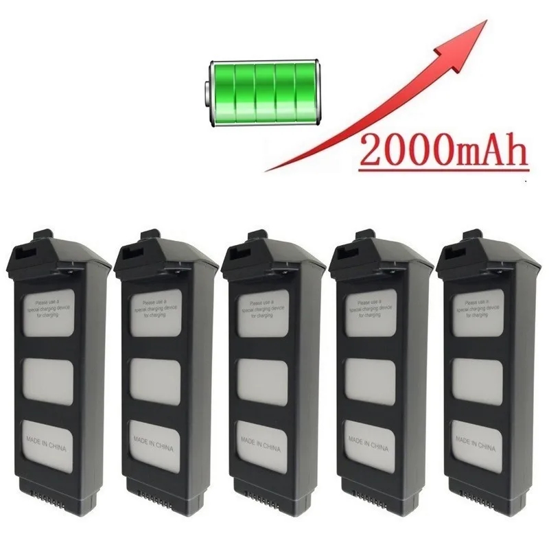 

Upgrade 7.4V LiPo Battery For MJX R/C Bugs 5W B5W RC Quadcopter Spare Parts 7.4v 2000mAH 25c Drone Battery For JJRC X5 Pro 5pcs