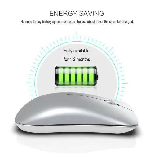 Studyset Беспроводной Мышь 2,4 ГГц перезаряжаемая оптический Мышь для ноутбука Macbook Планшетные ПК
