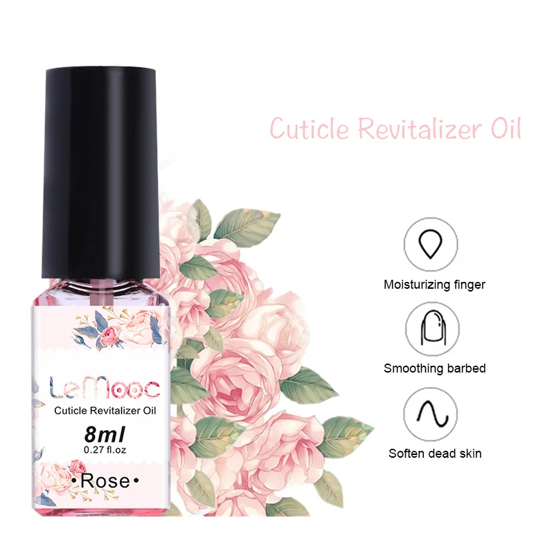 

LEMOOC 8ml Nail Cuticle Oil Fruit Flower Flavor Nutrition Soften Dead Skin Nail Art Treatment Moisturizing Finger Tools