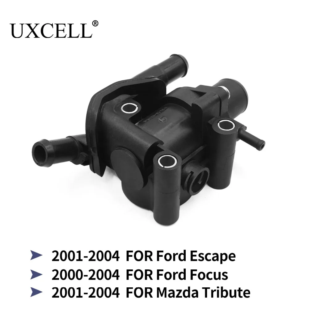 UXCELL XS4Z-8592-AC, черный термостат, Корпус в сборе, YS4Z-8592-BD для Ford Focus, для Ford Escape, для Mazda Tribute 2001 до 2004