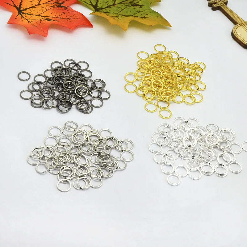 20pcs ZHU RU 8*1*1mm small key ring Round circle shape Charms Making earring Clothes bag shoes jewelry accessories | Украшения и