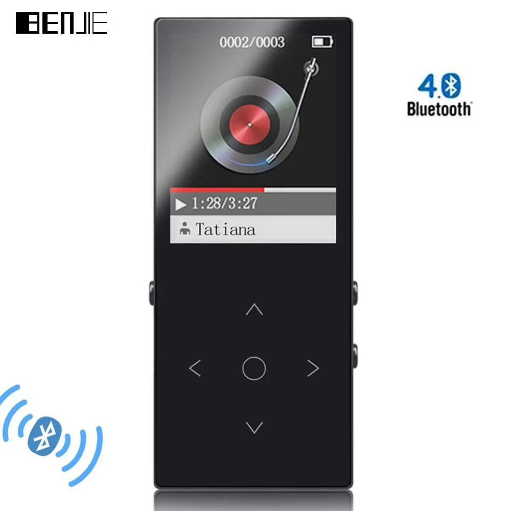 Mp3 плеер BENJIE тонкий с сенсорными клавишами 8 ГБ Bluetooth мм|new mp3 player|mp3 playerbluetooth |