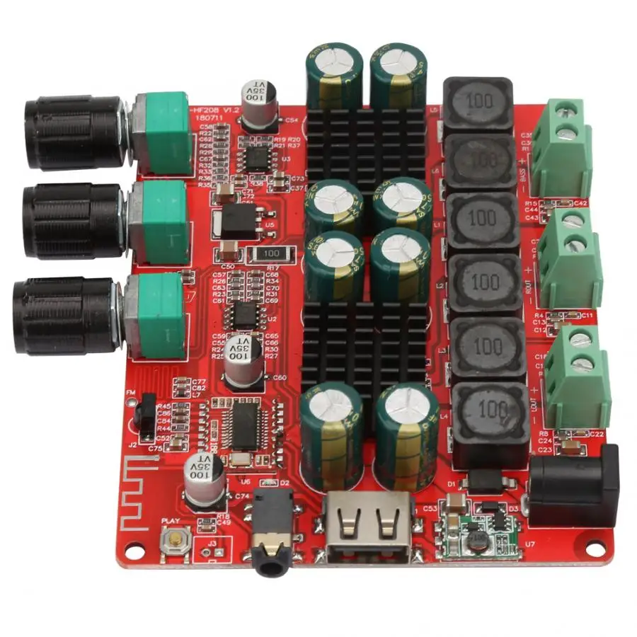 Оптометрический модуль цифрового аудиоусилителя DC 10 25 в BT 4 2 AMP 1 канал плата со