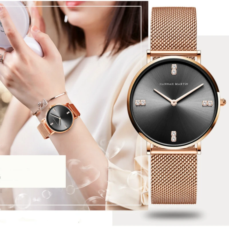 

Women Watches Ladies Stainless Steel Watch Waterproof Luxury Fashion Elegant Watches for Woman Girls Business Dress Quartz Watch