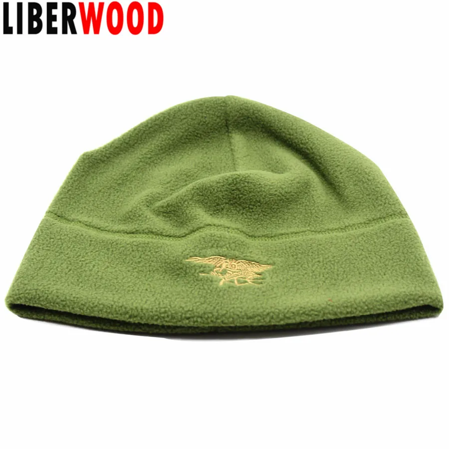 LIBERWOOD темно синие часы с уплотнением флисовая шапка морской котик команда Trident USN