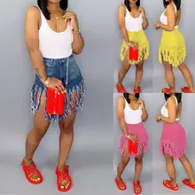 Летние новые пляжные шорты женские модные джинсовые шорты с кисточками шорты брюки женские джинсовые спортивные шорты с карманами горячая распродажа