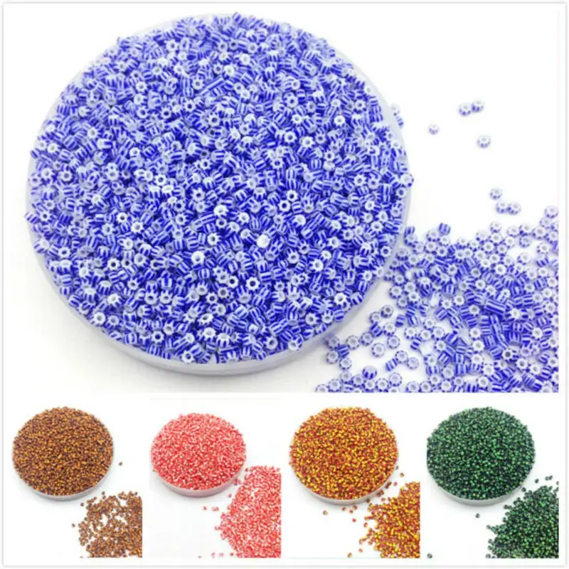 

16g 1000pcs 2mm Multicolor Colored Round Garment Beads Loose Spacer Cezch Glass Seed Beads Handmade Jewelry DIY Making Bead HZ2M