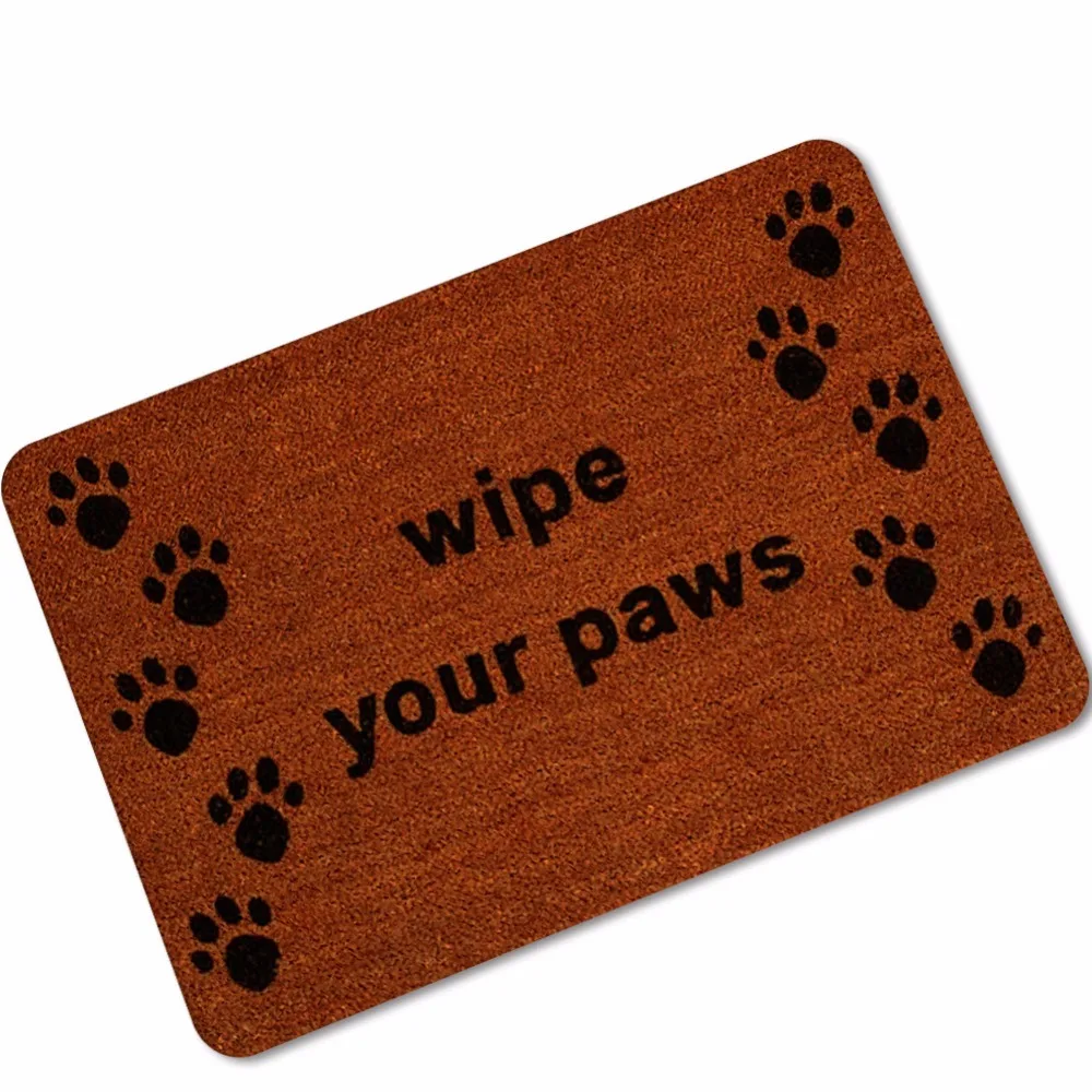New Arrival Funny Word Wipe Your Paws Door mat Carpet For Living Room