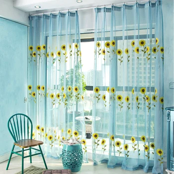 

Voile Curtain thin curtain screen modern simple balcony screen living room partition door curtain