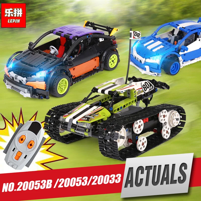 

Lepin 20033 20053 Technic Series The RC Track Remote-control Race Car Set Educational Building Blocks Bricks Toys Legoings 42065