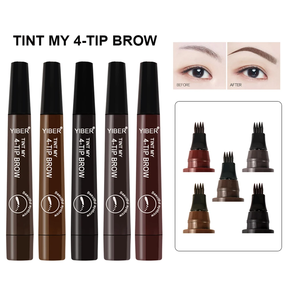 Тинт MY 4 TIP BROW Водонепроницаемая жидкая подводка для бровей карандаш