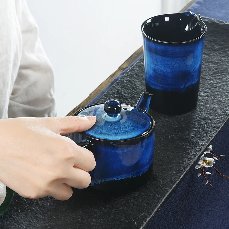 Керамический чайник чайный набор кунг-фу Одноместный горшок ручной креативный чайник бытовой фильтр чайный заварочный lo927749