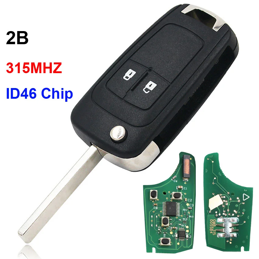 2/3/4/5 кнопки дистанционного ключа складной чехол-книжка автомобильный смарт ключ-брелок 315 МГц ID46 чип для Chevrolet Aveo Cruze Орландо HU100 необработанное лезвие
