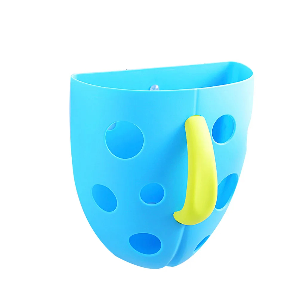 Детская пластиковая игрушка для ванной, органайзер, совок для хранения, подвесной органайзер для аксессуаров для ванной комнаты, 88 S7JN - Цвет: Синий