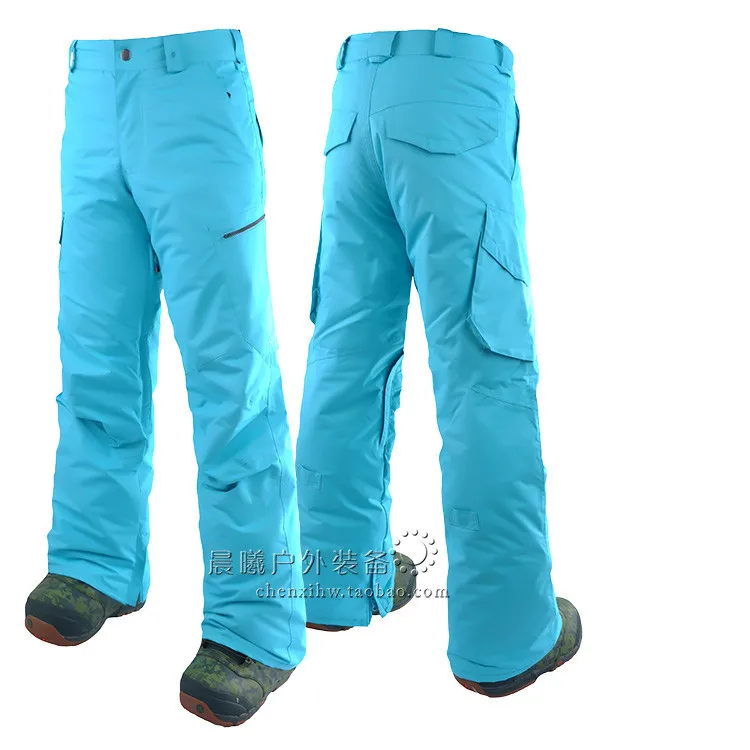 Gsou Снежный бренд мужские лыжные брюки однотонные непромокаемые ветрозащитные мужские сноубордические брюки на открытом воздухе мужские зимние брюки мужские брюки