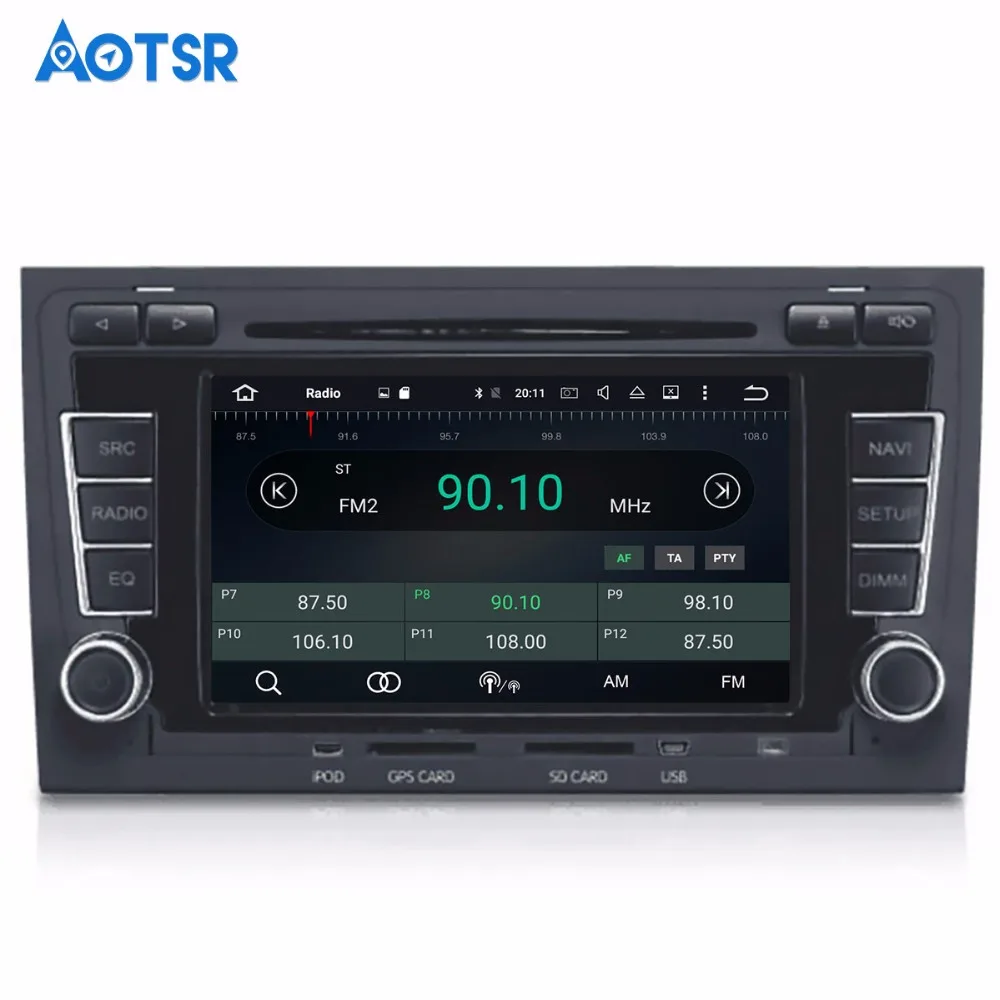 Best 2 DIN car DVD GPS For Audi A4 S4 RS4 2003-2012 with dvd player Radio navigation Audio multimedia capacitance touch screen stereo 5