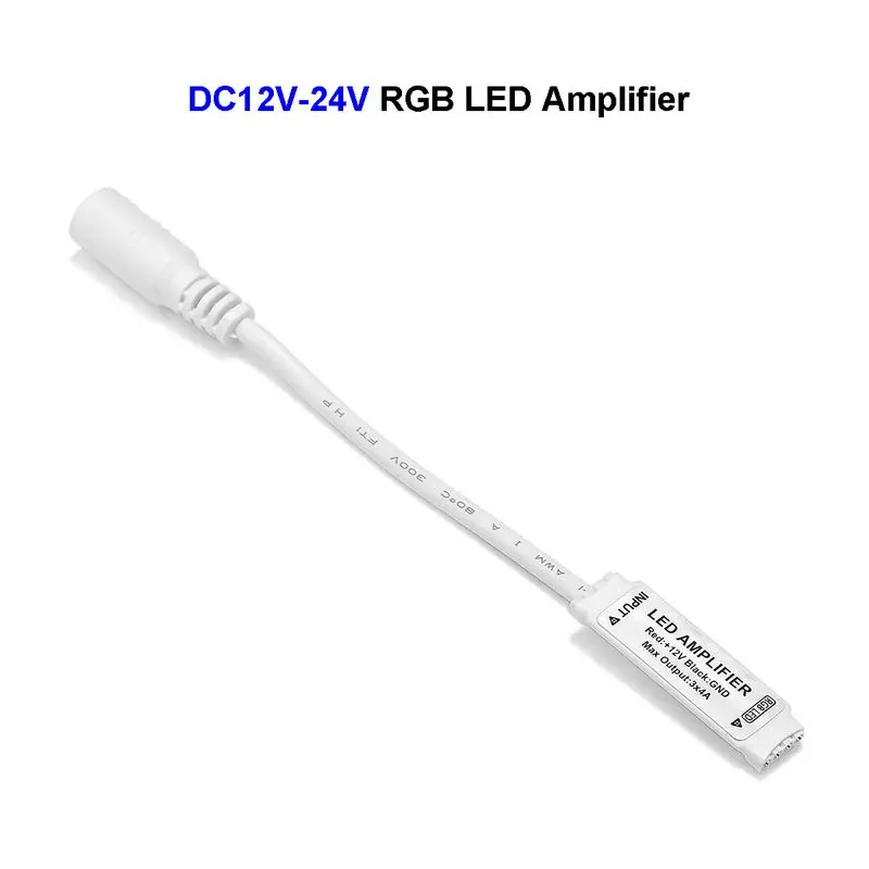DC12V 24 В мини RGB светодио дный усилитель сигнала 3 канала мини-ретранслятор контроллер для SMD 5050 3528 RGB Светодиодные ленты огни