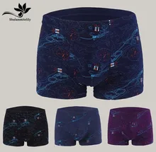 4 unids/lote gran oferta hombres ropa interior Boxer Bermudas Masculina De Marca Ropa interior Boxer Shorts plus tamaño grande